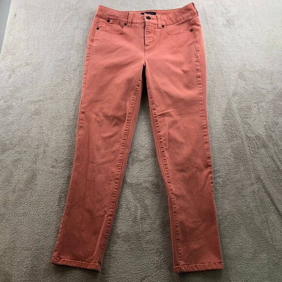 Talbots Women's Jeans Size 4 Simply Flattering Ankle Skinny Casual Coral Travel - Picture 13 of 14